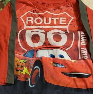 Boys Cars Long Sleeve Camo comfy pants outfit